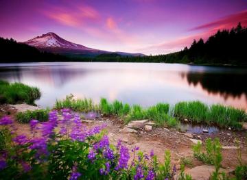 Mountain Scene Wallpaper Nature HD Background