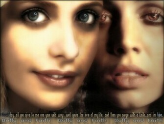 Buffy Faith Vs Wallpaper