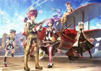 Animal Bird Blue Eyes Blush Clouds Dress Elf Elsword Feathers Long