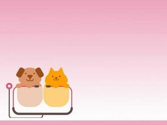 Veterinary Clinic Background Medical Pink Templates Ppt