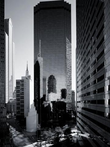 Black And White Dallas Skyline Wallpaper The New