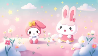 My Melody And Cinnamoroll Wallpaper