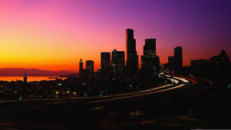City Dusk Wallpaper