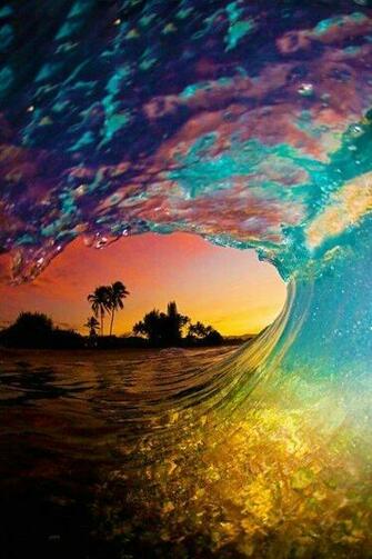 Photography Pretty Rainbow Photo Summer Ups Colorful Waves