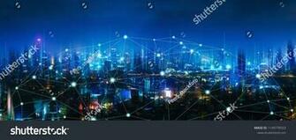 Wireless Network And Connection Technology Concept With Bangkok