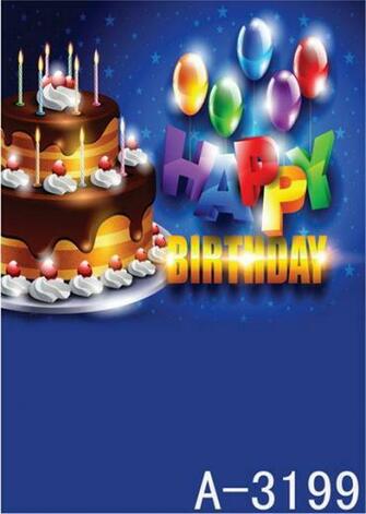 Happy BirtHDay Cake 3d Background Studio Baby A