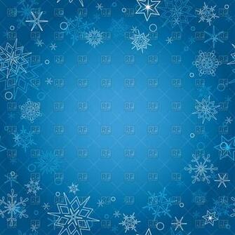 Blue Christmas Background With Snowflakes Vector Image Of