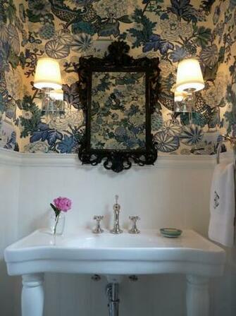 Chinoiserie Chic Navy The Powder Room