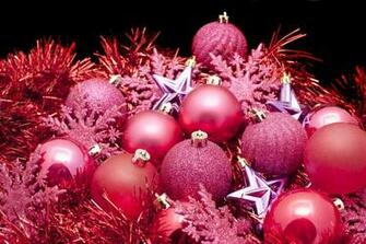 Photo Of Red Christmas Decorations Image