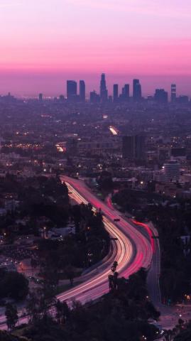 Tap To City Road Aerial Wallpaper