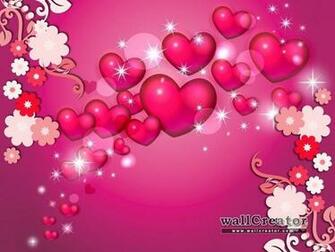 Hearts And Flowers Wallpaper