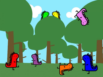 Cute Dinosaur Background