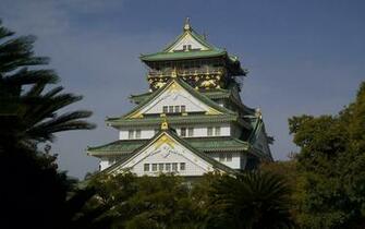 Desktop Osaka Castle Japan HD Wallpaper