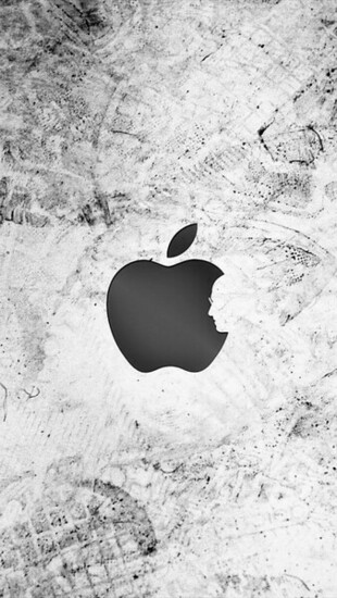 Retro Apple Logo Sticker iPhone Wallpaper 5s4s3g