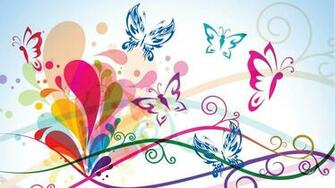 Butterfly Abstract Wallpaper Top