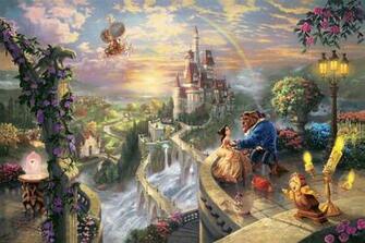 4k Wallpaper Films Castle Art Flowers Trees Candles Thomas