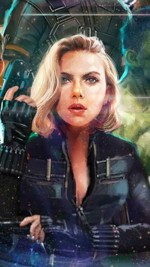Hulk Thor Black Widow Avengers Infinity War Superhero Art