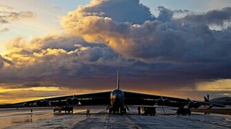 Sunset Aircraft B Stratofortress Aviation Wallpaper