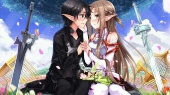 Sword Art Online Asuna And Kirito HD Wallpaper Background Image