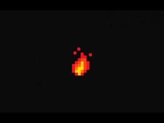 Pixelated Fire Minecraft