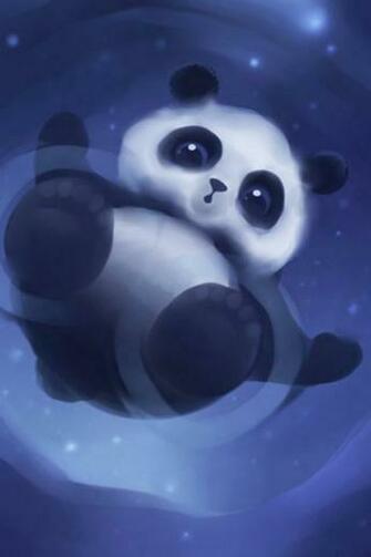 Floating Panda iPhone Wallpaper HD