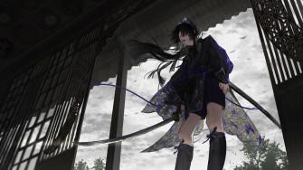 Anime Girl With Katana Art 4k Wallpaper iPhone HD Phone 6110f