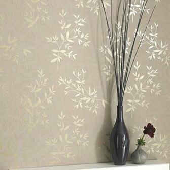 Bijou Beige Wallpaper Floral Wall Coverings By Graham Brown