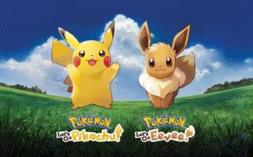 Pok Mon Wallpaper With Pikachu And Eevee Play Nintendo