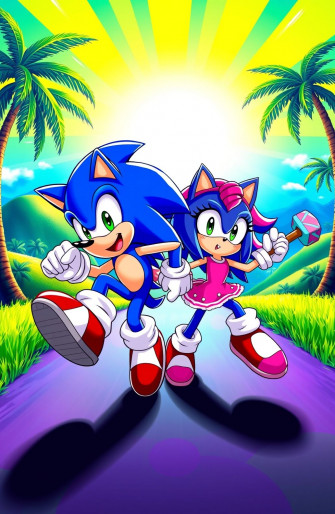 Sonic And Amy Wallpaper