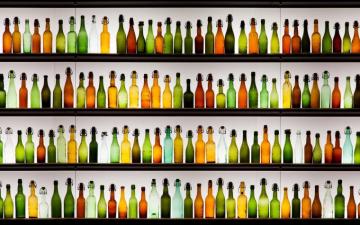 Colored Glass Bottles