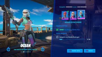 Fortnite Ocean Cove Rider Wallpaper