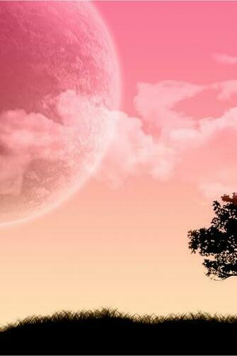 Pink Sky Scenery iPhone 4s Wallpaper