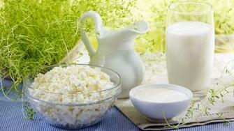 Wallpaper Desktop Summer Cottage Cheese Milk Sour Cream