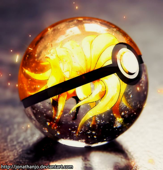 Ninetales Pokeball By Jonathanjo