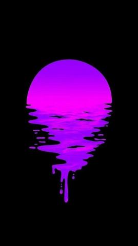 Vaporwave Roxo Wallpaper Fundo Preto Scrap