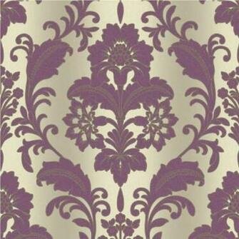 Grandeco Royal House Regal Damask Textured Vinyl 10m Wallpaper Roll
