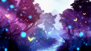 Dirt Road Anime Original Landscape Wallpaper