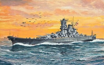 Navy Battleship Yamato The Times Ww2 Battle Wallpaper