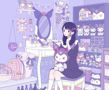 Kuromi Onegai My Melody HD Wallpaper And Background