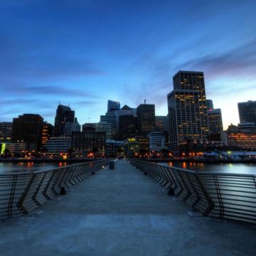 San Francisco At Dusk iPad Air Wallpaper