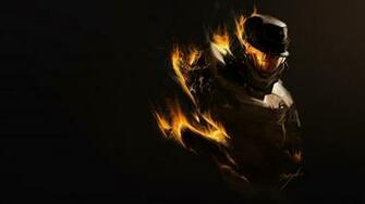 Wallpaper Halo Fire Soldier Armor 4k Ultra HD