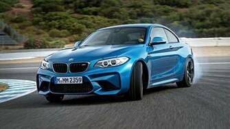 Bmw M2 F87 Blue Side Wallpaper Background Full HD 1080p