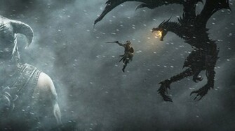 Cool Skyrim Logo Wallpaper Desktop Background Edit