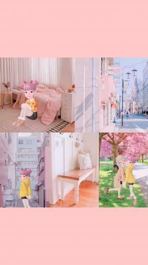 Another Aesthetically Pink Pastel Zepeto Wallpaper I Made