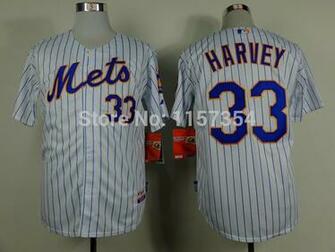 New York Mets Mens Jerseys Matt Harvey White Baseball