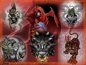 Tiger And Dragon Wallpaper For