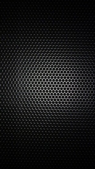 Galaxy S4 Wallpaper With Black Metal Grid Design In