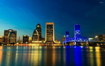 Jacksonville At Night Wallpaper World