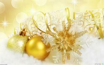 Christmas Gold Ornaments Wallpaper Open Walls