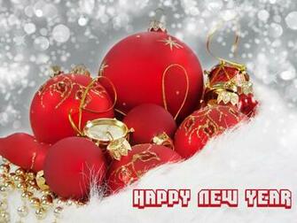 Happy New Year Flowers Wallpaper